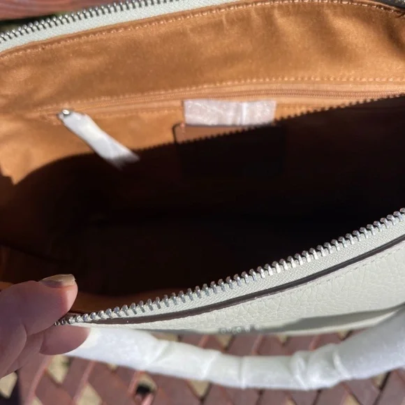 NWT Coach Kacey Satchel Bag In Light Sage/Silver - Picture 9 of 10